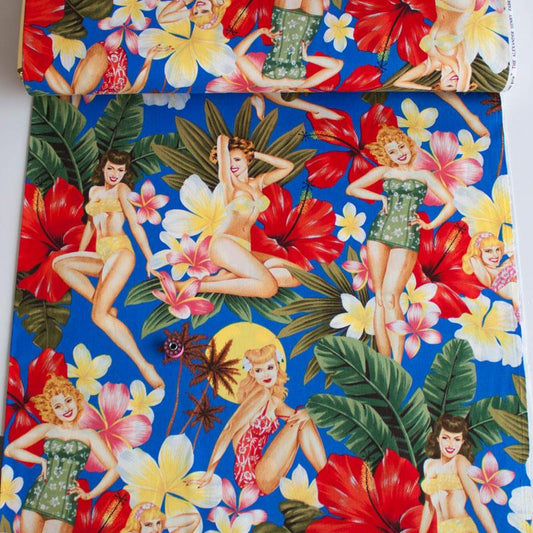 Island Girls Blue - Frumble Fabrics