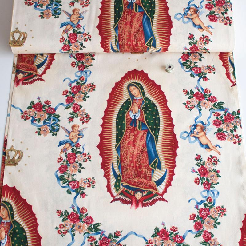 Virgin Of Guadalupe Natural - Frumble Fabrics