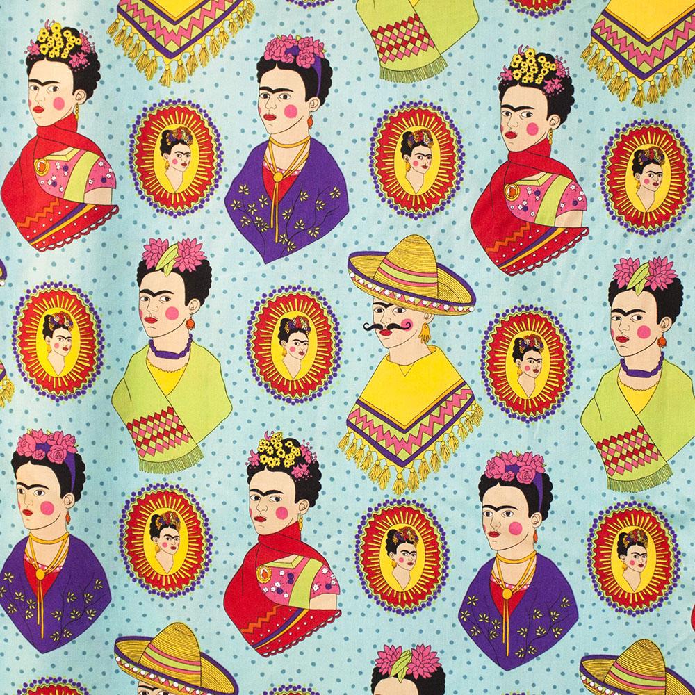 Fantastico Frida Turquoise - Frumble Fabrics