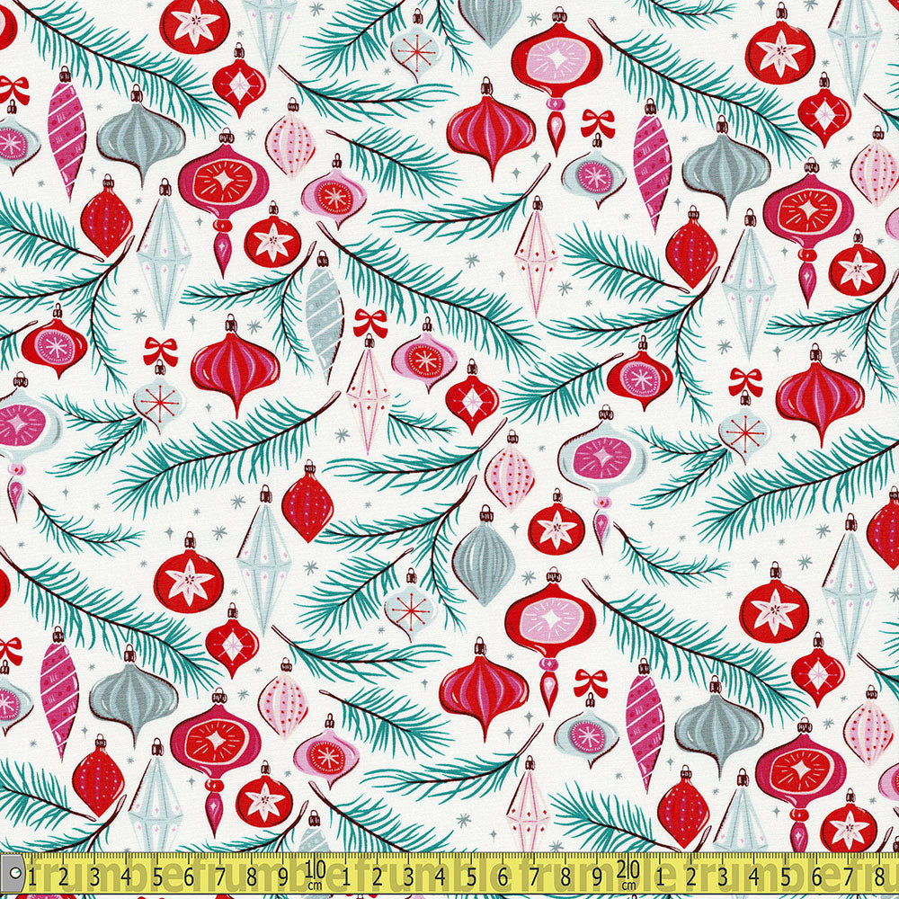 Art Gallery - Christmas In The City - Tree Baubles Sewing and Dressmaking Fabric