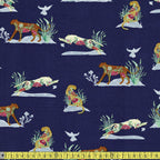 Art Gallery Fabrics - Eve - Untamed Nature Wild Navy Sewing and Dressmaking Fabric