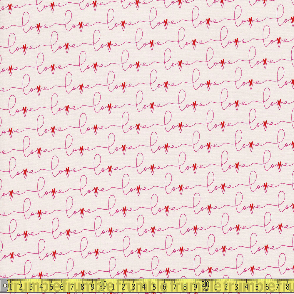 Art Gallery Fabrics - Open Heart - Written Love Loud Sewing and Dressmaking Fabric