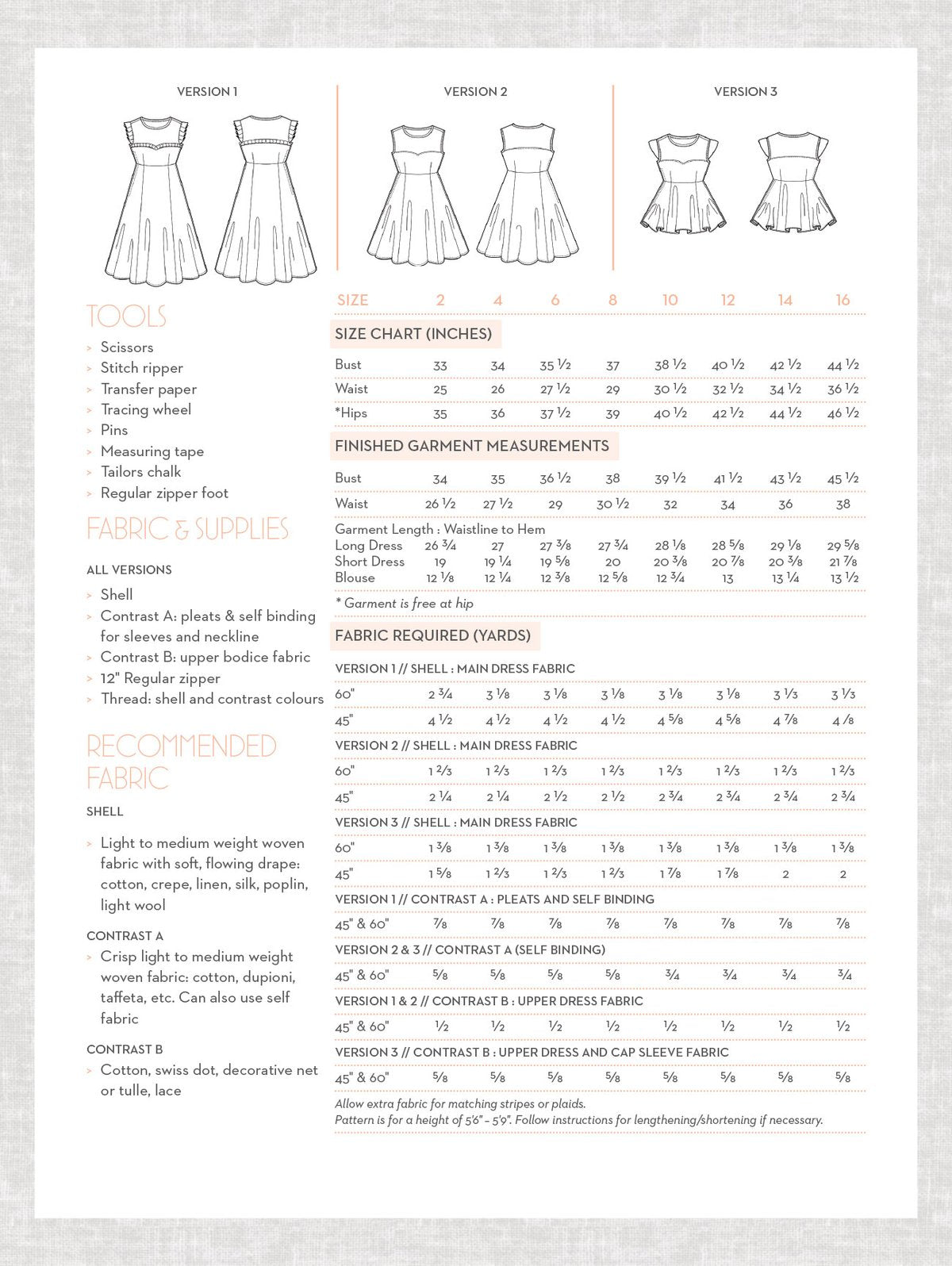 Victory Patterns - Ava Pattern - Frumble Fabrics