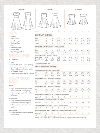 Victory Patterns - Ava Pattern - Frumble Fabrics