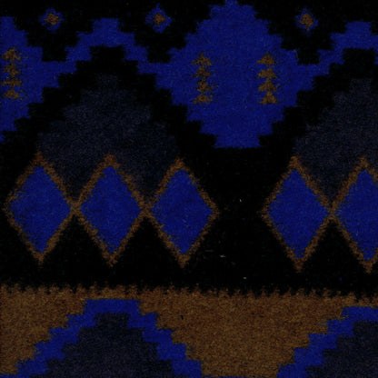 Aztec Pattern - Wooly Knitted Jacquard - Black Sewing and Dressmaking Fabric