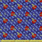 Back To The Future McFly - Korean Woven Fabric - Purple Sewing and Dressmaking Fabric