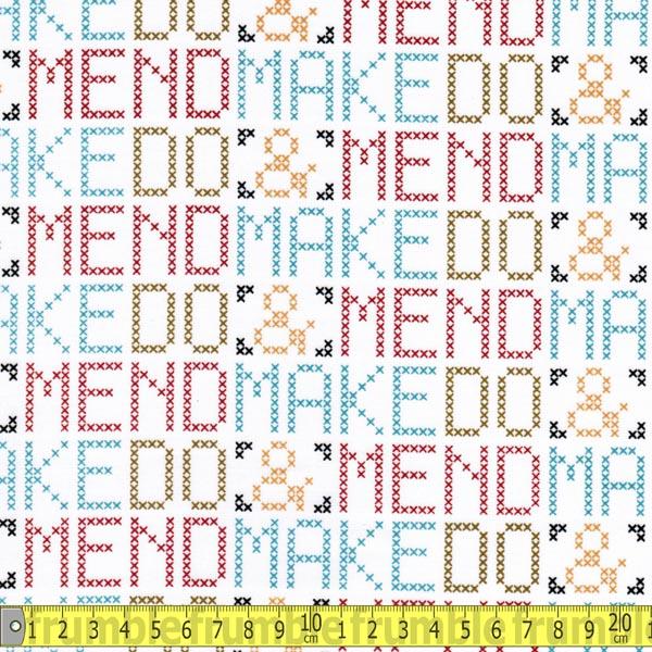 Mad Mend Betty Cross Stitch Words - Frumble Fabrics