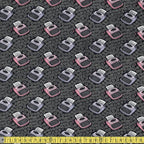 Camelot Fabric - Literary - Typewriters Charcoal Sewing and Dressmaking Fabric