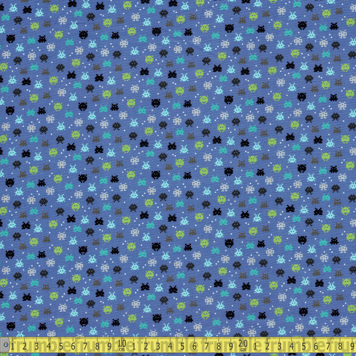 Camelot Fabrics - 80s Arcade Collection - Space Invaders Sewing and Dressmaking Fabric