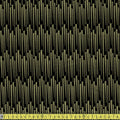 Camelot Fabrics - Emma and Mila - Nightfall Tassels Gold Black Sewing and Dressmaking Fabric