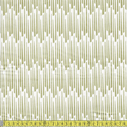 Camelot Fabrics - Emma and Mila - Nightfall Tassels Gold White Sewing and Dressmaking Fabric