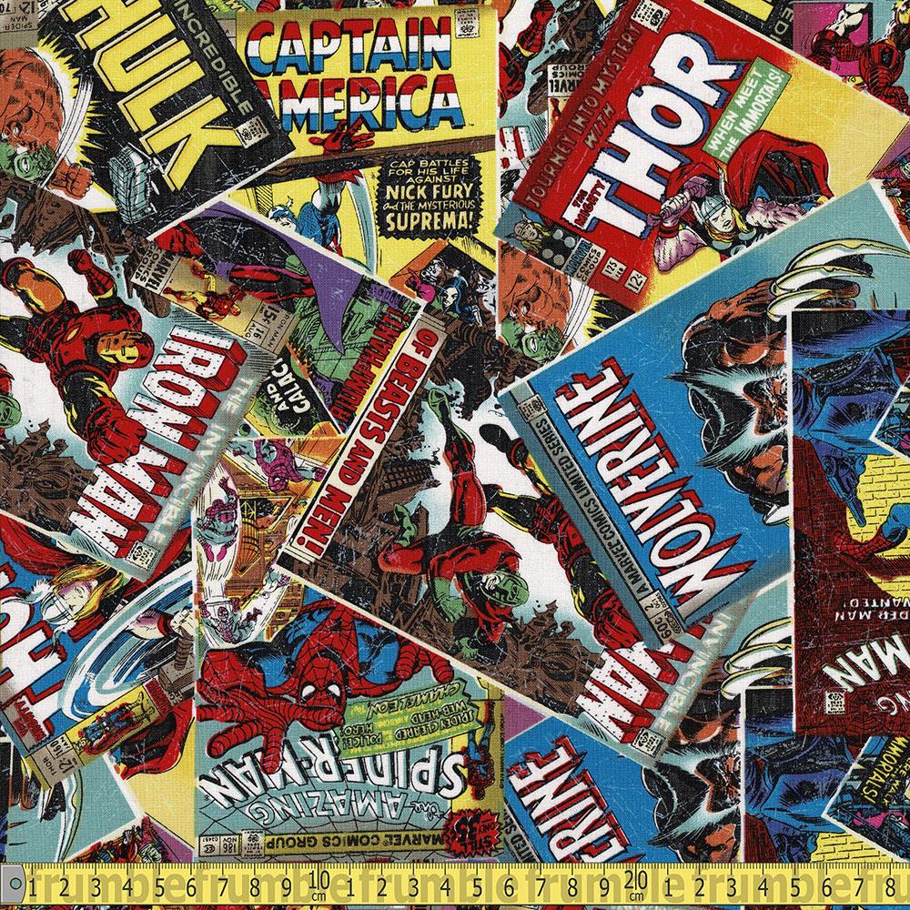 Marvel Comic Book Multi - Frumble Fabrics