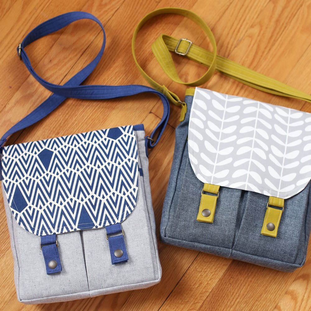 Campfire Messenger Bag Sewing Pattern by Noodlehead - Frumble Fabrics