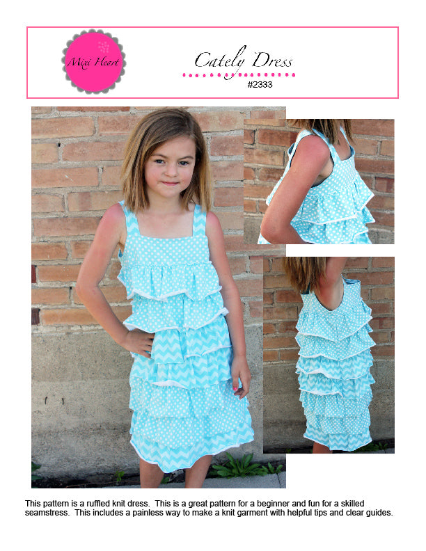 Mixi Heart - Cately Dress 2333 (Childrens) - Frumble Fabrics