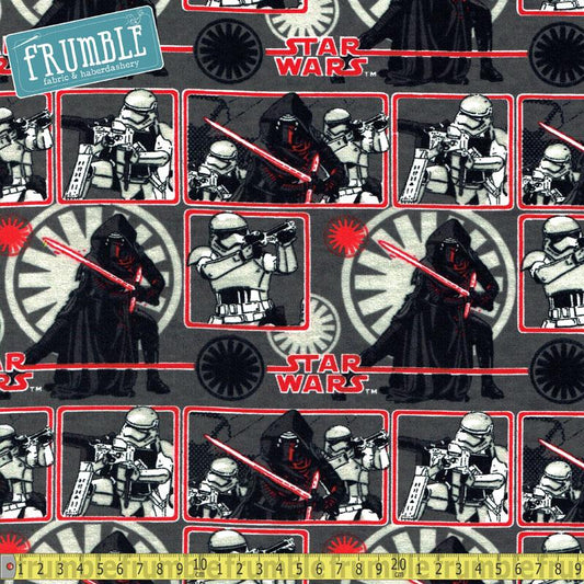 Star Wars Force Awakens Flannel Villains - Frumble Fabrics
