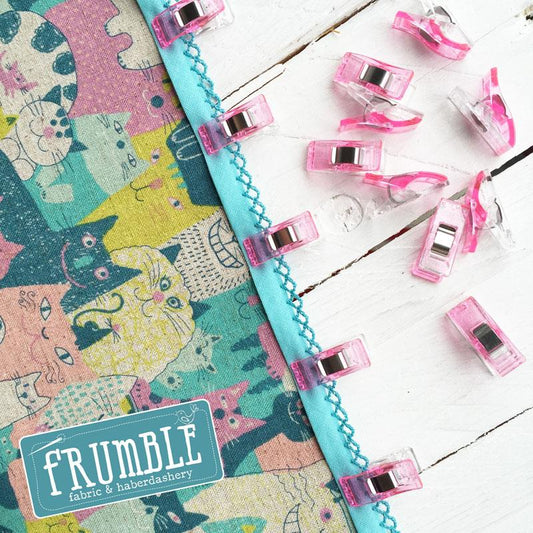 x20 Clover Wonder Clips PINK (Loose) - Frumble Fabrics
