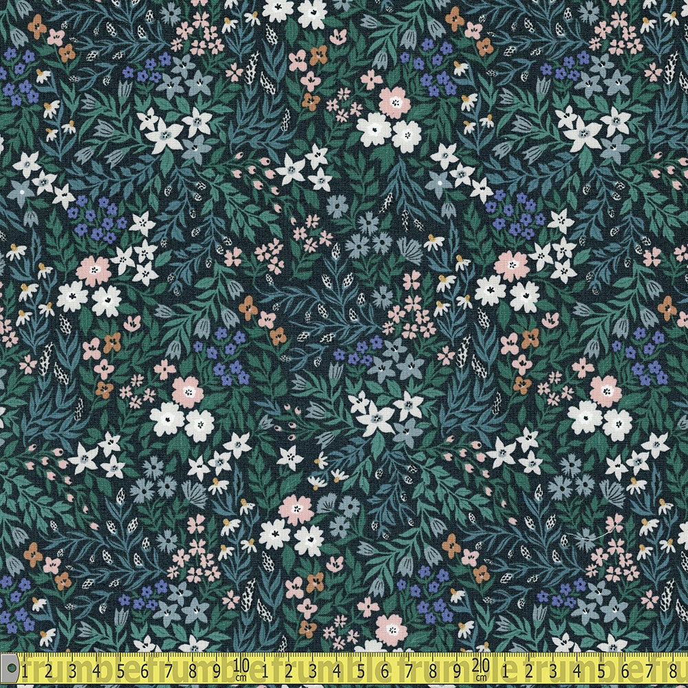 Cloud 9 Fabrics - Flora - Fall Meadow Green Sewing and Dressmaking Fabric
