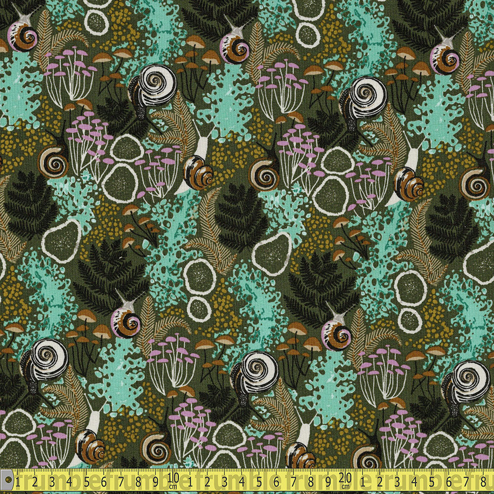 Cloud 9 Fabrics - Into The Woods - Snail Trails Sewing and Dressmaking Fabric