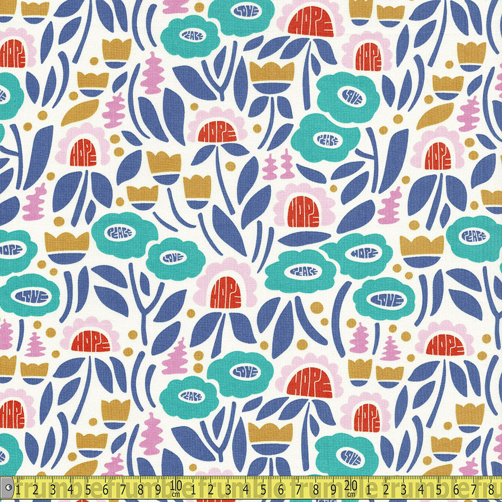 Cloud 9 Fabrics - Universal Love - Plant Wisdom Sewing and Dressmaking Fabric