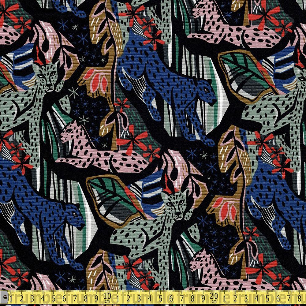 Cloud 9 GOTS Canvas - Under One Sky - Jungle Royals Sewing Fabric