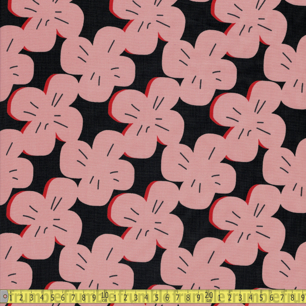 Cloud 9 Matt LAMINATED Fabric - Pink Rose - Multi Sewing and Dressmaking Fabric