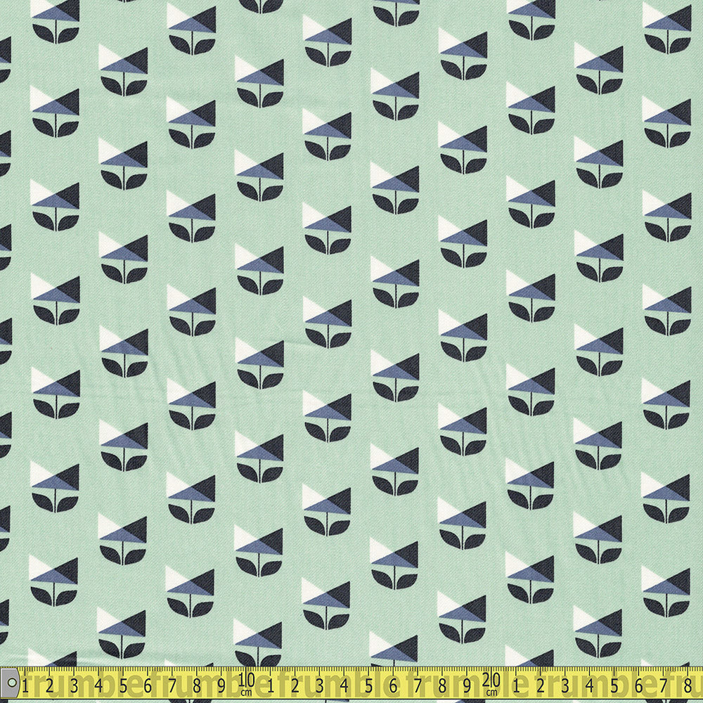 Cloud 9 Organic Cotton Sateen - Sweet Nothing - Deco Flowers Sewing and Dressmaking Fabric