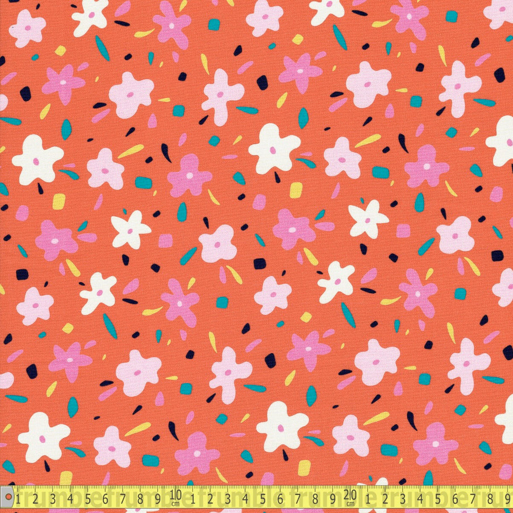 Cloud 9 Organic Cottons - Following Dreams - Cheerful Flowers - Sewing and Dressmaking Fabric
