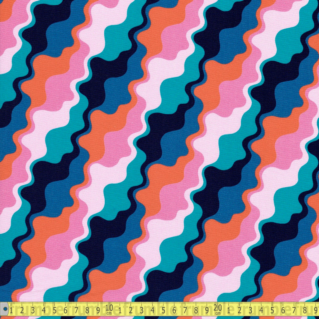 Cloud 9 Organic Cottons - Following Dreams - Happy Waves - Sewing and Dressmaking Fabric