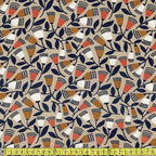 Cloud 9 Rayon Fabric - Floral Deco - Bell Flowers Sewing and Dressmaking Fabric