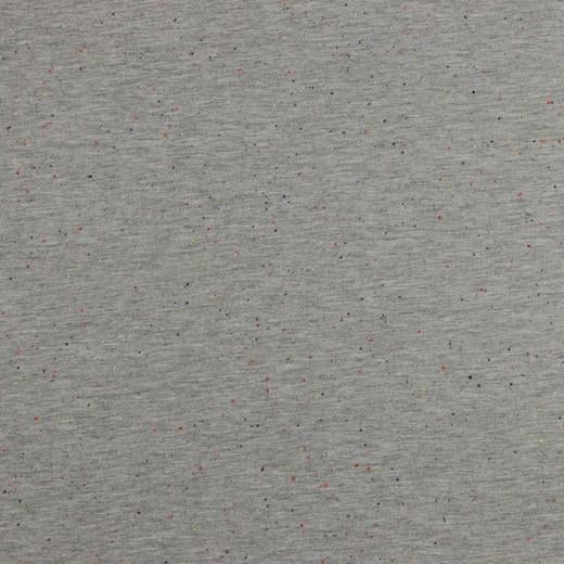 Confetti Fleck - Cosy Sweater Jersey - Light Grey Marl Sewing and Dressmaking Fabric