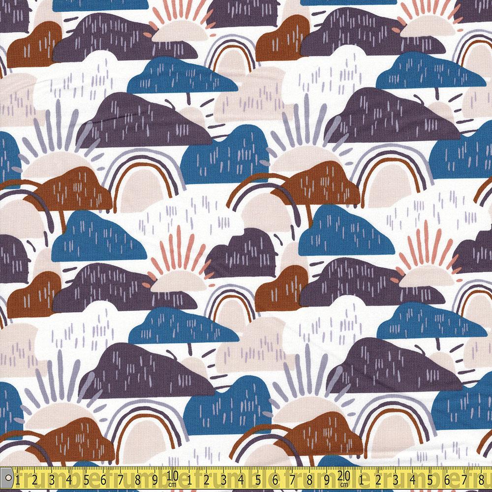 Cotton and Steel - Dear Isla - Hilltop - Waterdrop Sewing and Dressmaking Fabric