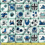 Cotton and Steel - From Porto With Love - Pastry Shop Mint Sewing Fabric