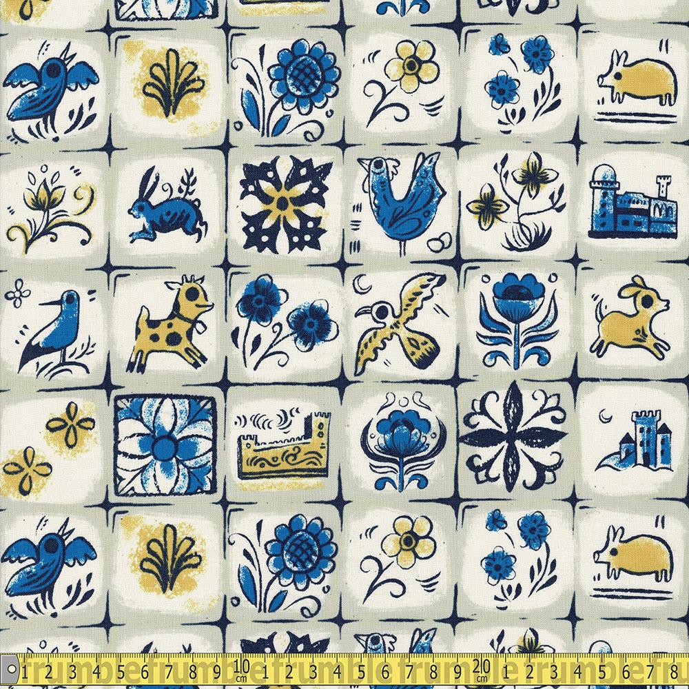 Cotton and Steel - From Porto With Love - Pastry Shop Neutral Sewing Fabric
