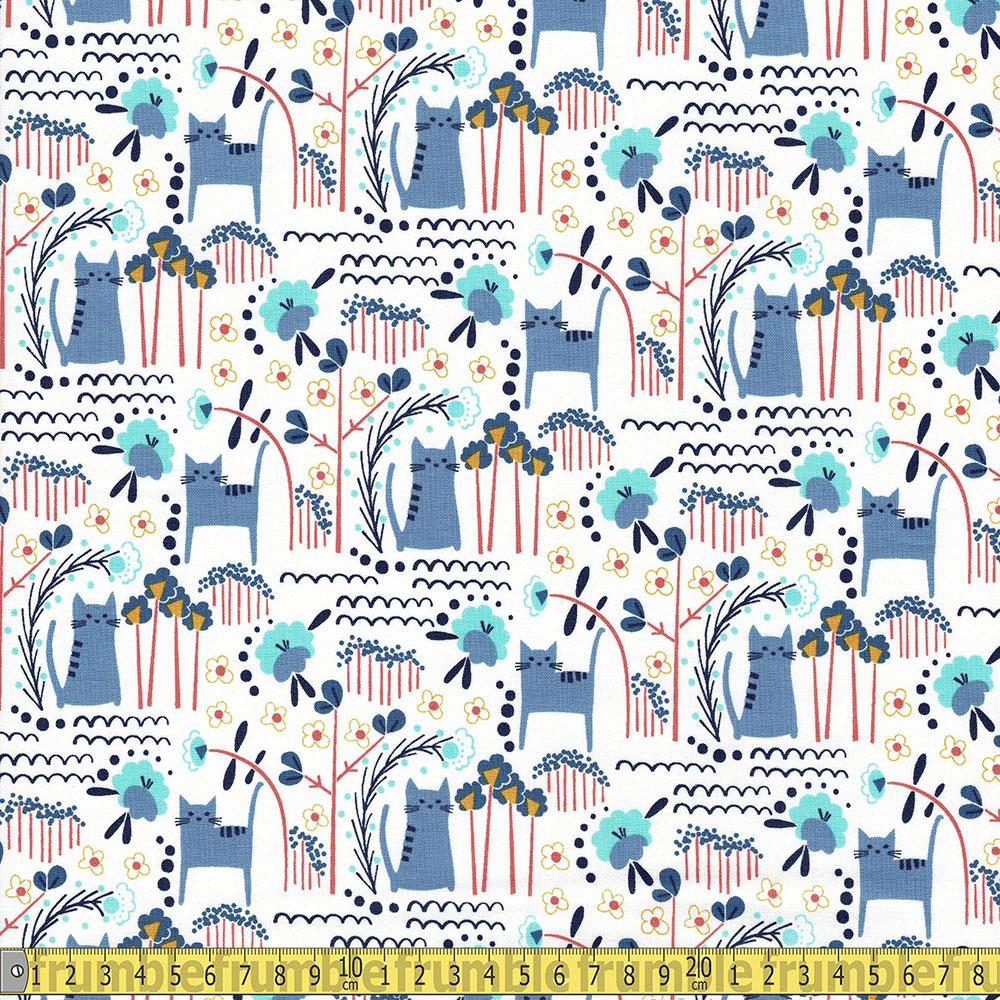 Cotton and Steel - Glory - Elsies Cat - Summer Daze Sewing and Dressmaking Fabric