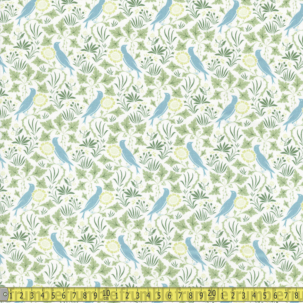 Craft Cotton Company - C F A Voysey - Amongst The Leaves Sewing and Dressmaking Fabric