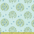 Craft Cotton Company - C F A Voysey - Ornamental Tree Sewing and Dressmaking Fabric