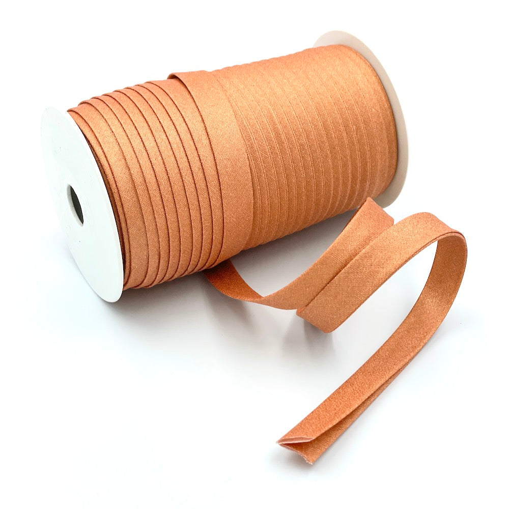 25m Reel of Plain 12mm Double Fold Bias Binding