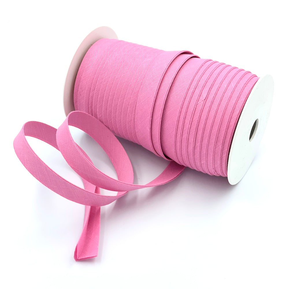 25m Reel of Plain 12mm Double Fold Bias Binding