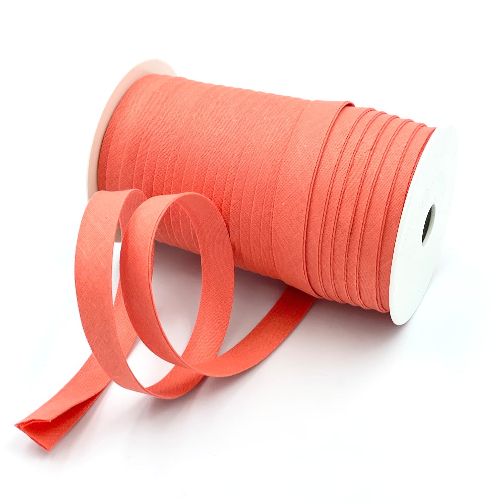 25m Reel of Plain 12mm Double Fold Bias Binding