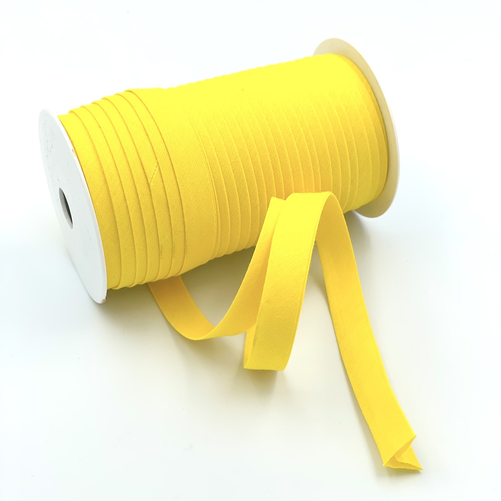 25m Reel of Plain 12mm Double Fold Bias Binding