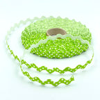 25m Reel of 15mm Polka Dot Ric Rac Bias