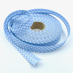 25m Reel of 18mm Polka Dot Bias Binding