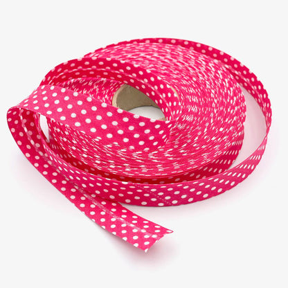 18mm Polka Dot Bias Binding