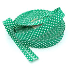 25m Reel of 18mm Polka Dot Bias Binding