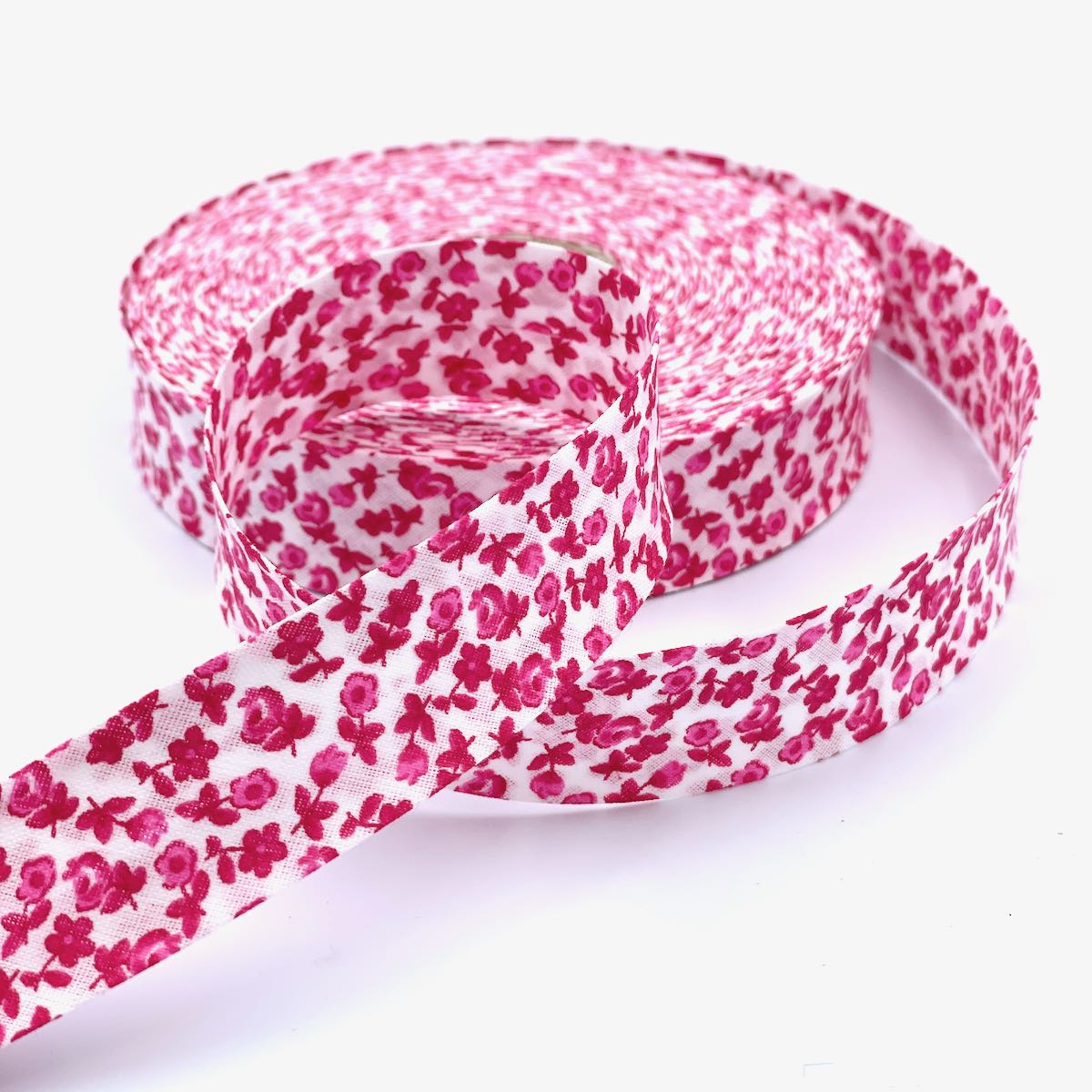 25m Reel of 25mm Floral Bias Binding