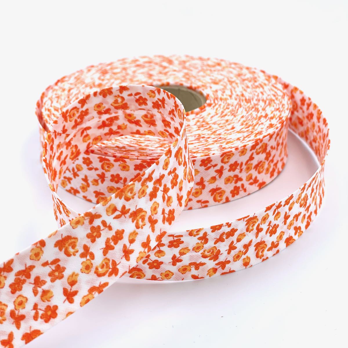 25m Reel of 25mm Floral Bias Binding