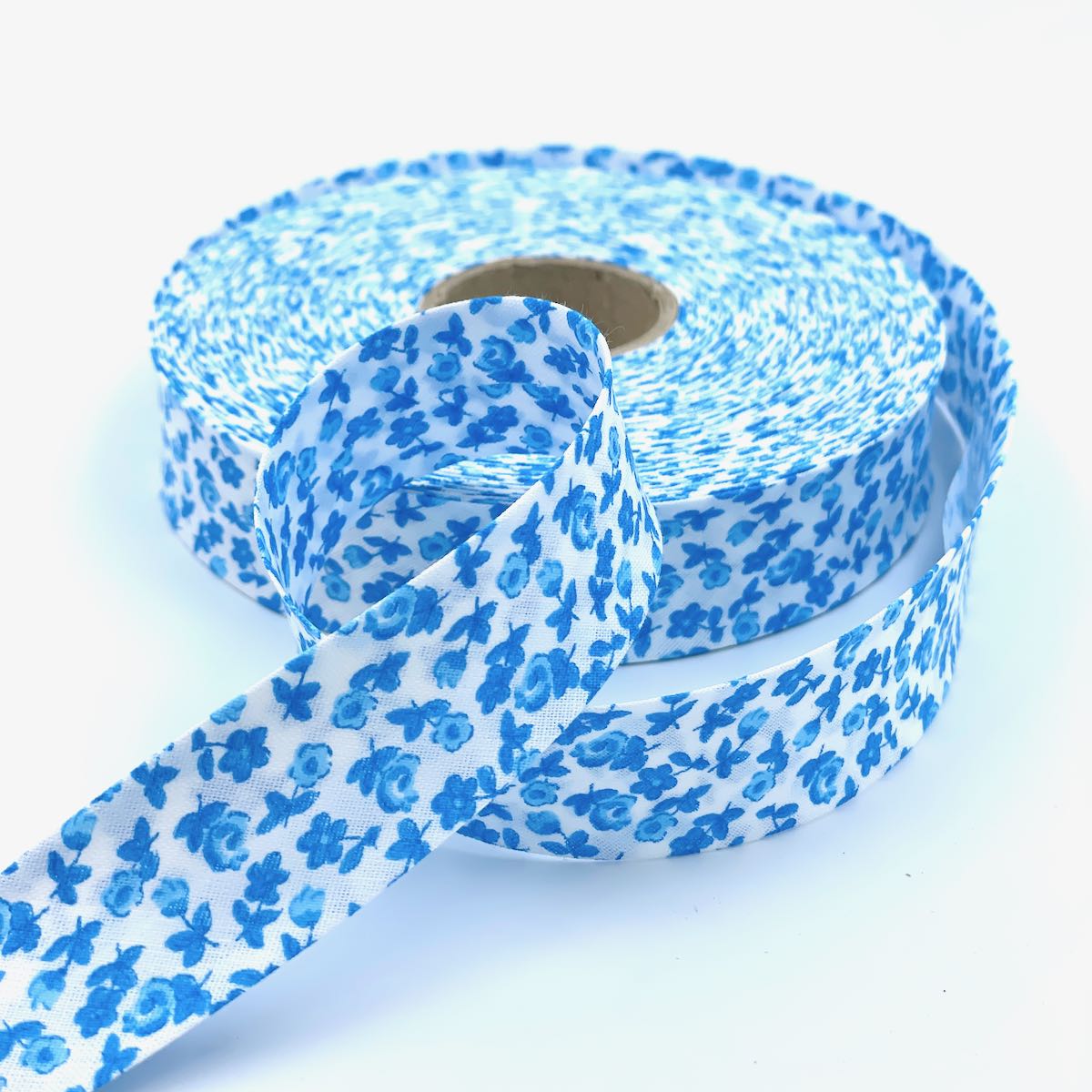25m Reel of 25mm Floral Bias Binding