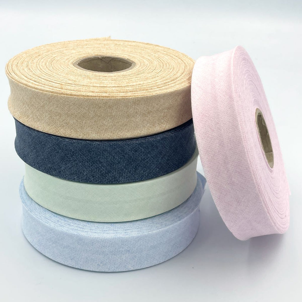 25m Reel of 25mm Grain Print Bias Binding