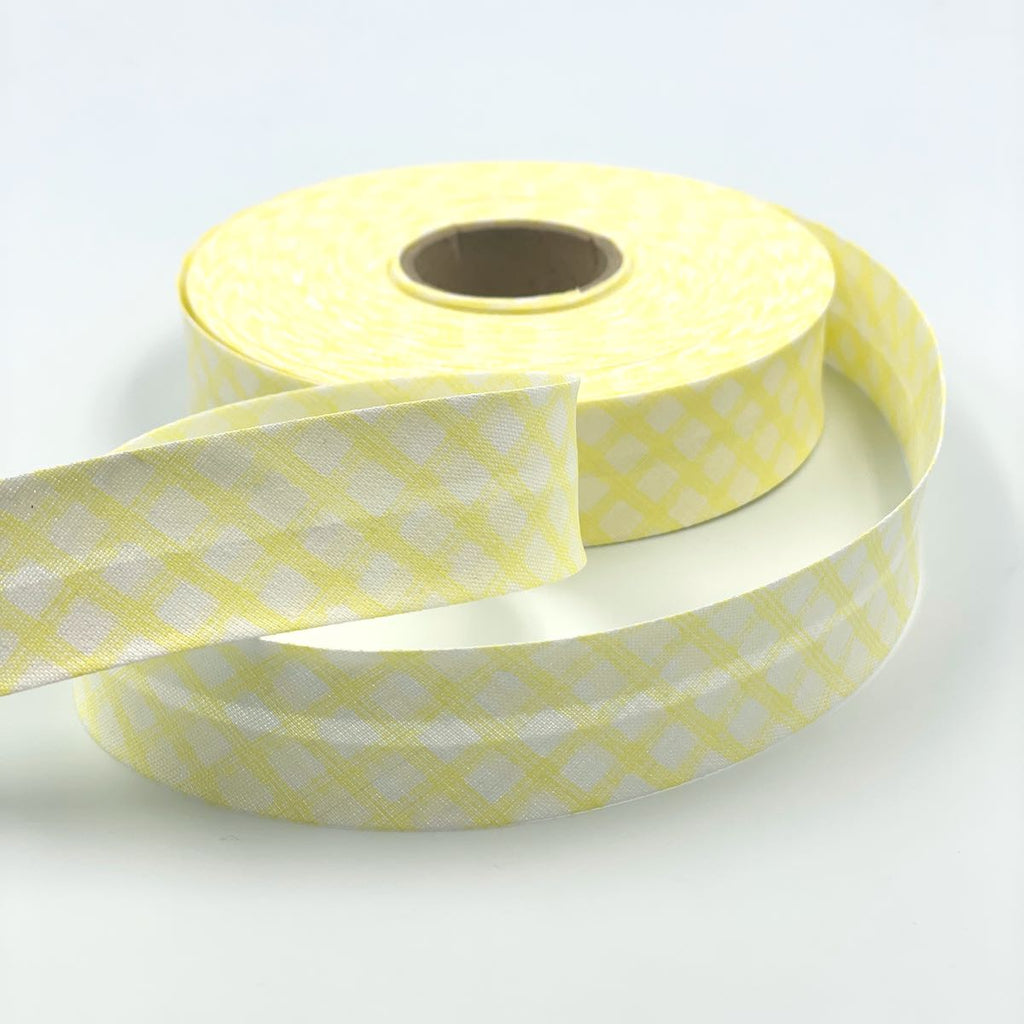 25m Reel of 25mm Grid Check Bias Binding