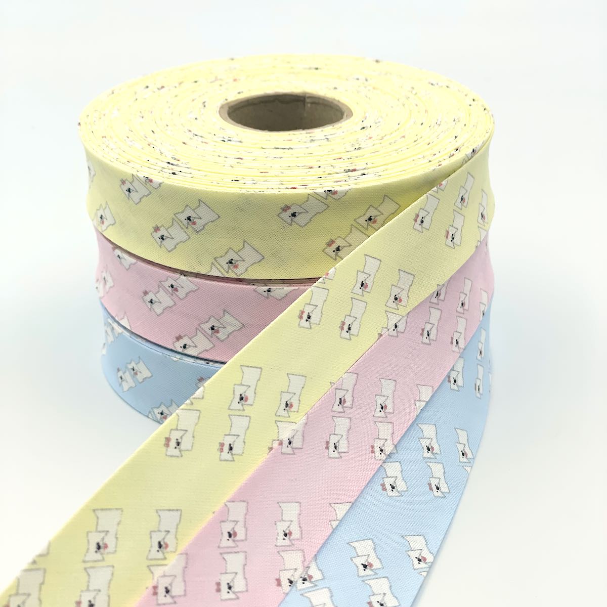 25m Reel of 25mm Scottie Dog Bias Binding